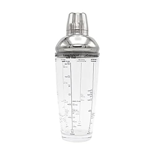 Houdini 24oz Glass Cocktail Shaker, Includes Six Recipes - Image 1