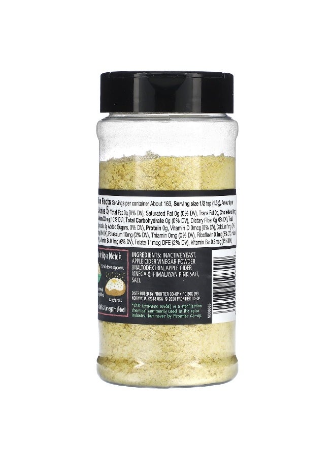 Frontier Co-op Frontier Co-op, Premium Nutritional Yeast, Himalayan Salt & Apple Cider Vinegar, 7.51 oz (213 g)  - Image 2