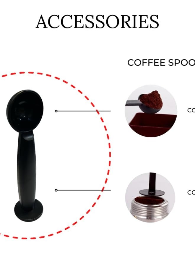 MEBASHI ME-ECM2025 Espresso Coffee Machine - 20 Bar, 1L, with Transparent Water Tank and One-Touch Control Panel (White) - Image 3