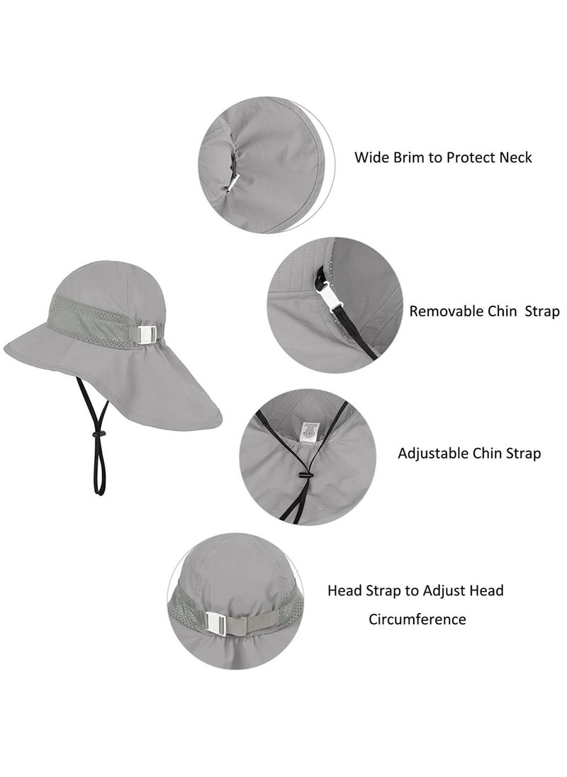 Generic - Baby Sun Hat UPF 50+ Toddler Sun Hat Sun Protection Kids Sun Hat Summer Baby Bucket Hat Cute Baby Beach Hat - Image 1