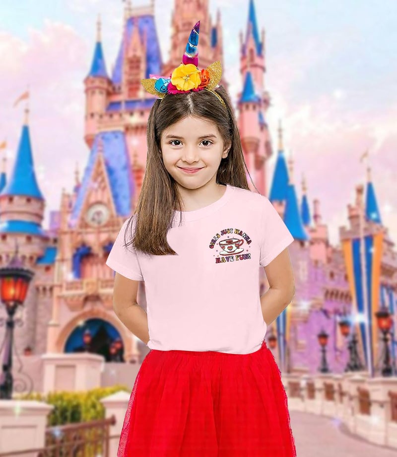 FRELPIXO Magical Shirt for Girl: Magic Kingdom Prinecess Tshirt Princess Shirts Youth Girls Cute Tie Dye Family Vacation Trip Tee - Image 3