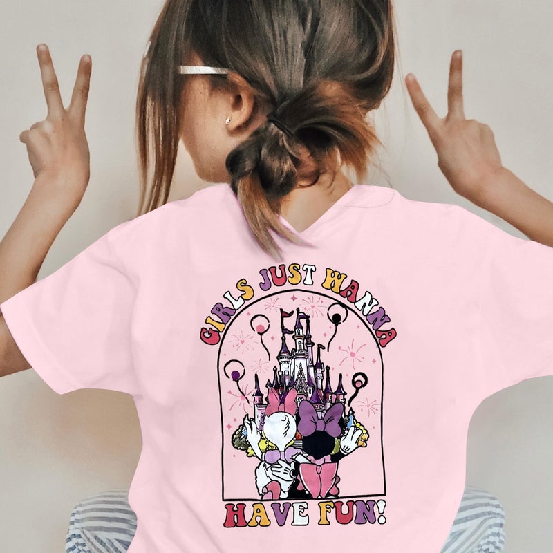 FRELPIXO Magical Shirt for Girl: Magic Kingdom Prinecess Tshirt Princess Shirts Youth Girls Cute Tie Dye Family Vacation Trip Tee - Image 2