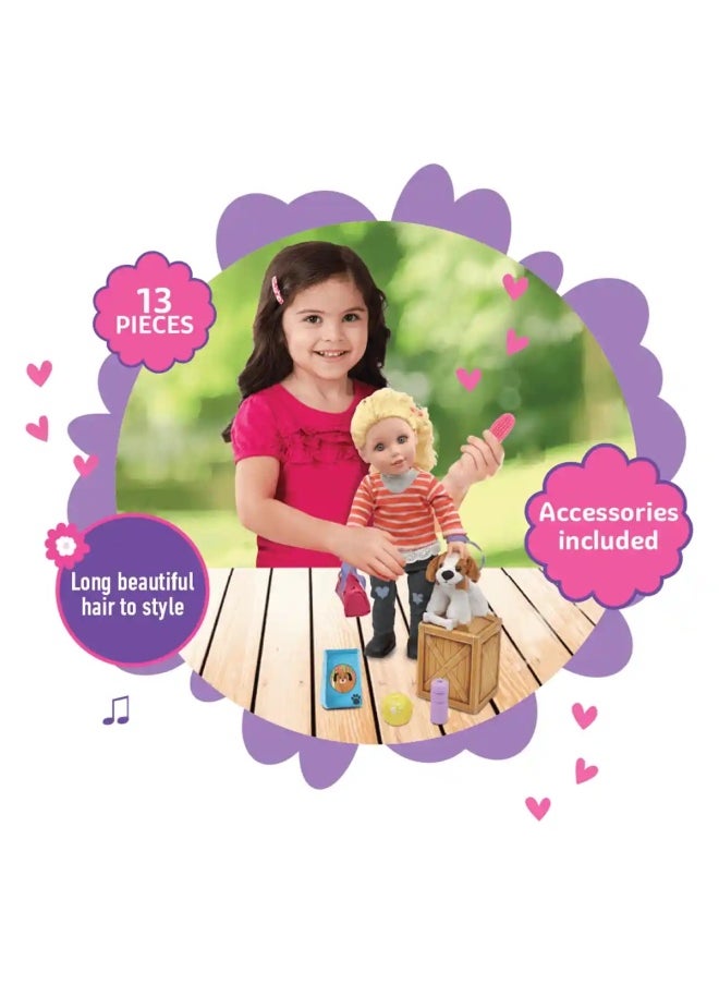 Baby Maziuna Baby Maziuna Imagine Us Dog Park Day Doll Playset (45.72 cm)  - Image 3