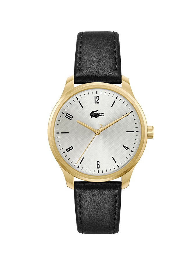 LACOSTE Men's Analog Round Shape Leather Wrist Watch 2011324 - 42 Mm  - Image 1