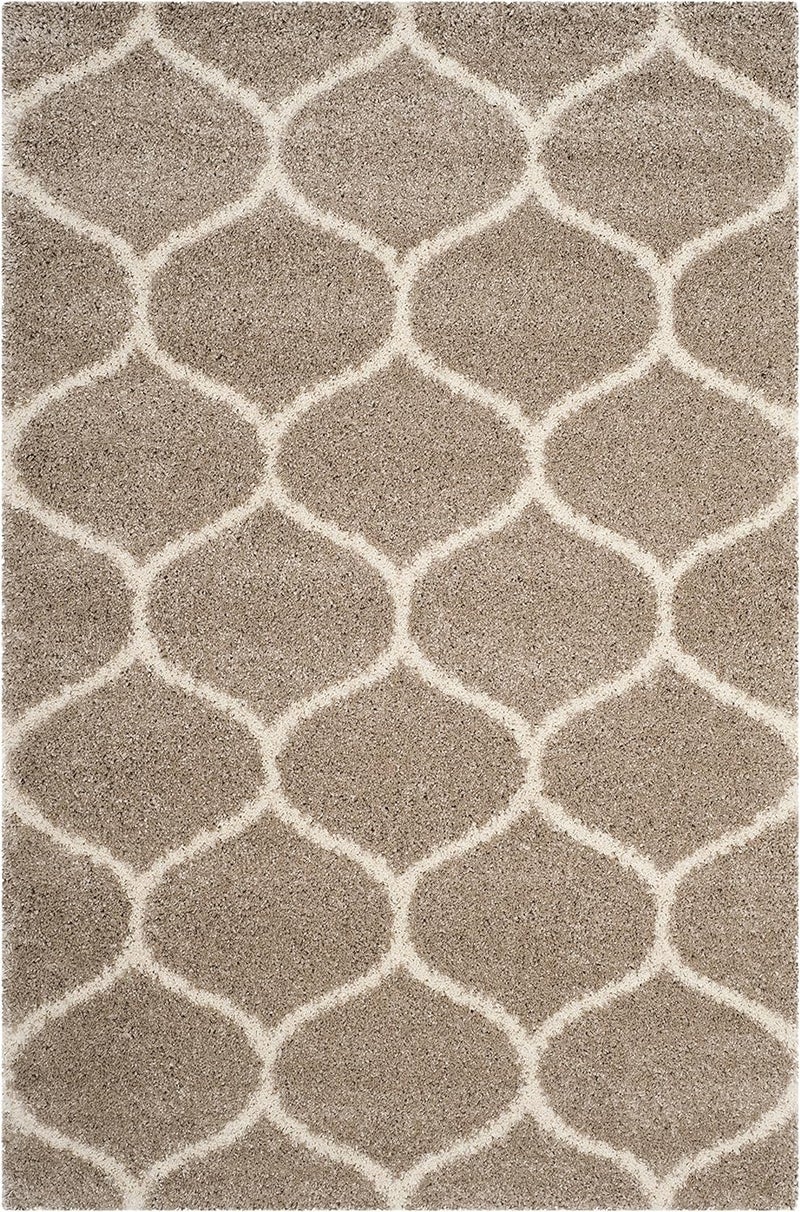 imsid Shaggy Floor Carpets for Living Room, Elegant Bed Side Runner, Modern Carpets for Bedroom, Drawing Room,Carpets for Living Room Etc.Color-Beige and Ivory Size 2x3 feet - Image 3