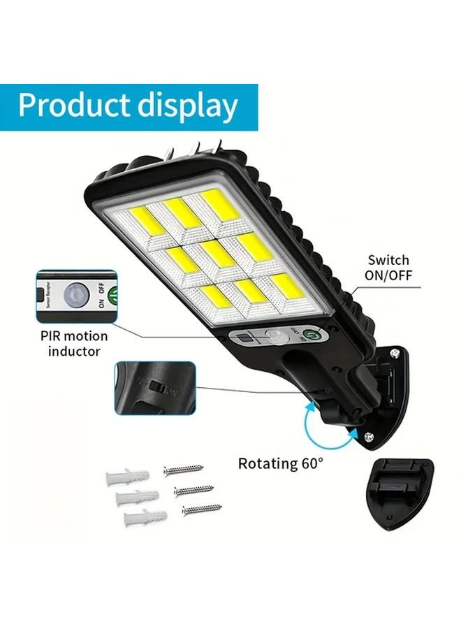 1pc Bright LED Solar Light Motion Sensor Wall Lamp 3 Modes Outdoor Security Lighting - Image 5