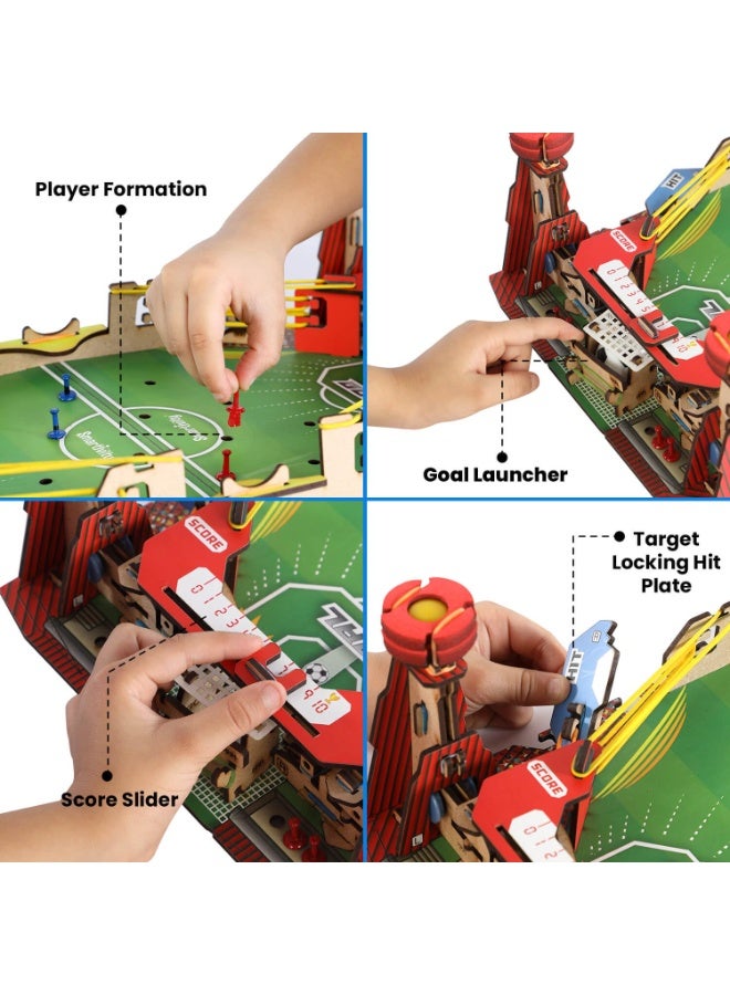 سمارتيفيتي لعبة كرة قدم مصغرة ذكية يمكنك صنعها بنفسك، لعبة تعليمية ممتعة مصغرة مناسبة للأعمار من 8 إلى 14 عامًا، لعبة للأولاد والبنات من 8 إلى 14 عامًا، لعبة علمية، لعبة أنشطة تعليمية، صنع في الهند - Image 3