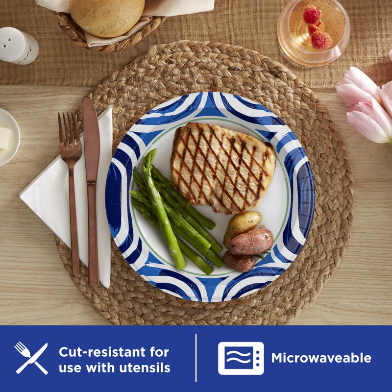 Dixie Ultra, Large Paper Plates, 10 Inch, 172 Count (4 packs of 43 plates), 3X Stronger*, Heavy Duty, Microwave-Safe, Soak-Proof, Cut Resistant, Disposable Plates For Heavy, Messy Meals - Image 5