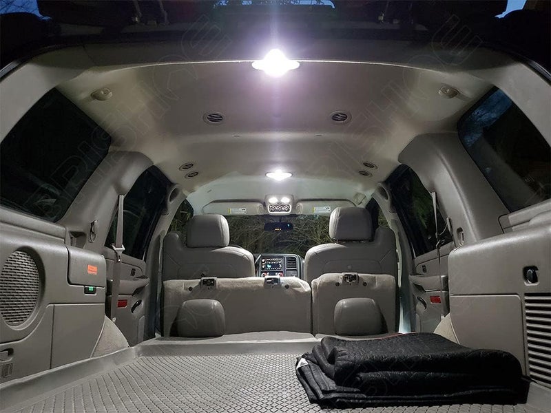 BRISHINE White Interior LED Lights Kit for Chevrolet Tahoe/Suburban, GMC Yukon (2007-2014) - 14 Super Bright 6000K LED Bulbs Package + License Plate Lights and Install Tool - Image 4