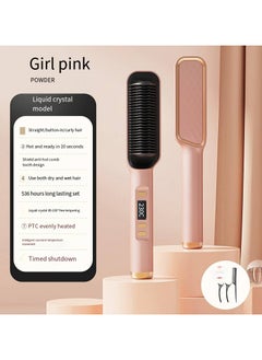 General Mini Ionic Straightening Comb – Travel-Friendly Straightener & Curler for Men/Women, Dual-Use Hair Styling Tool  - Image 1
