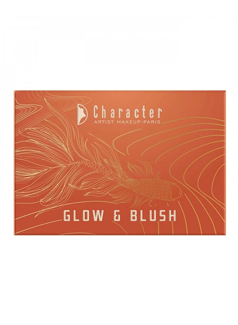 Character Character Cbh001 Glow and Blush Sweet Peach Palette 6 colors  - Image 2