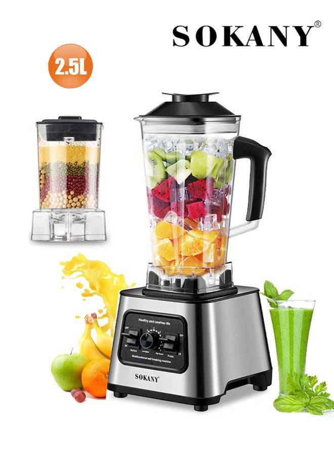 sokany 2.5L Countertop Blenders,15 Speeds Mulit Purpose Blenders, High Speed  Blender with Durable Stainless Steel Blades,BPA Free Blender for Shakes and Smoothies, Nuts, and Fruits, 6000W,SK-999 - Image 1