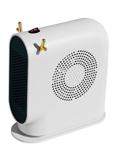 1pc mini desktop electric heater, overheat and overturn protection, safe to use, ideal for heating study and office