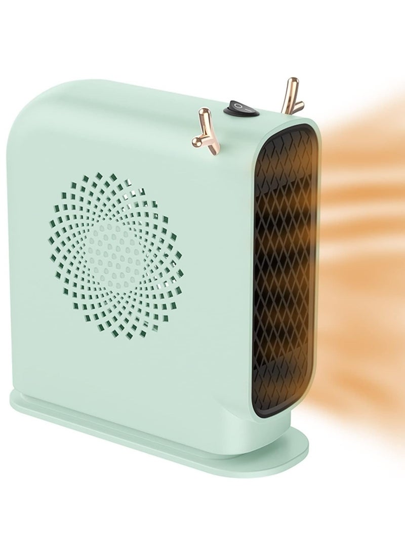 DubaiGallery 1pc mini desktop electric heater, overheat and overturn protection, safe to use, ideal for heating study and office  - Image 2