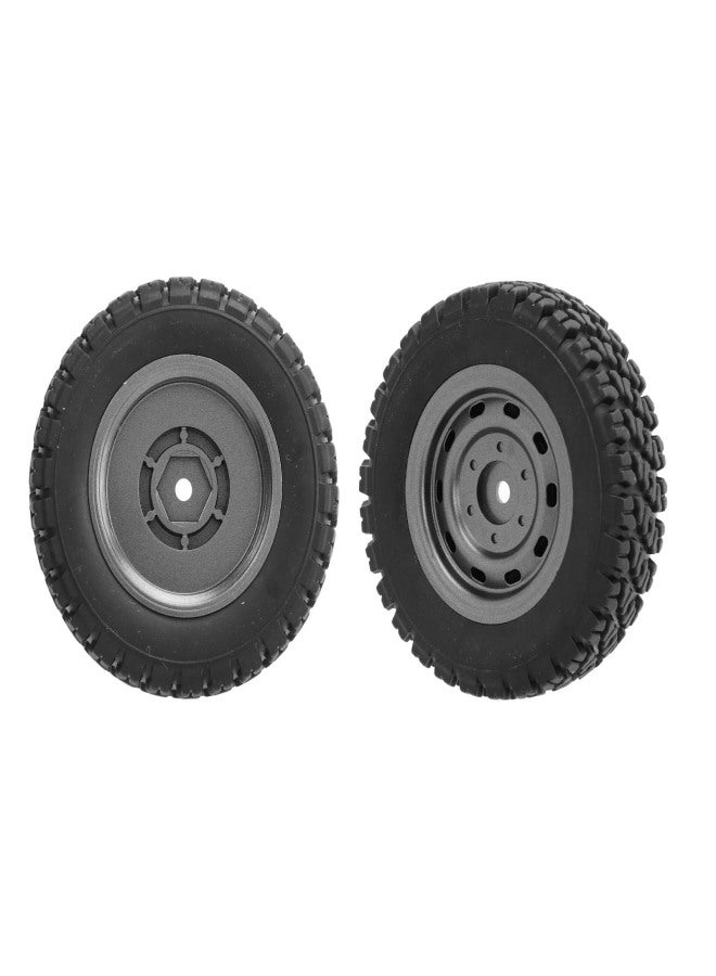2 Pcs 82mm RC Car Tire 31mm Width 12mm Hex Adapter Spare Part for SCY 16103 1/16 RC Off Road Car - Image 4