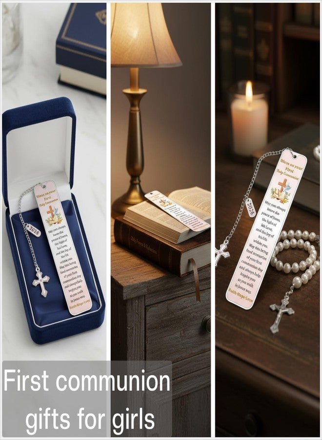 Aeonovs 2026 First Communion Gifts for Girls, 1st Holy Communion Gift for Teen Girls Kids, Religious Bookmarks, Easter Basket Stuffers for Toddler Boys, Catholic Bookmark for Daughter Son - Image 4