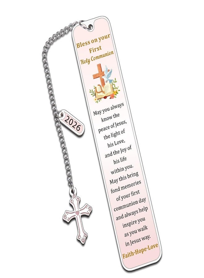 Aeonovs 2026 First Communion Gifts for Girls, 1st Holy Communion Gift for Teen Girls Kids, Religious Bookmarks, Easter Basket Stuffers for Toddler Boys, Catholic Bookmark for Daughter Son - Image 1
