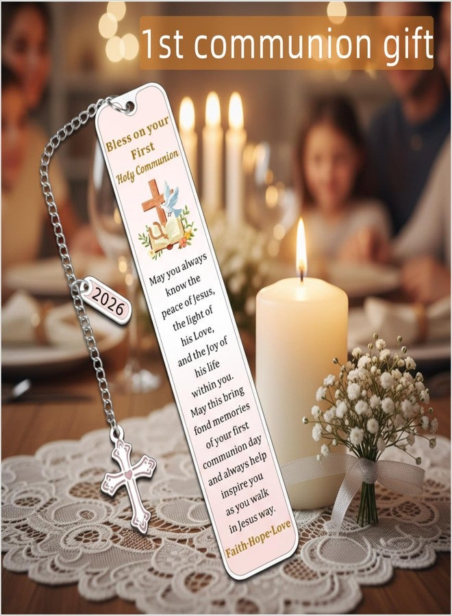 Aeonovs 2026 First Communion Gifts for Girls, 1st Holy Communion Gift for Teen Girls Kids, Religious Bookmarks, Easter Basket Stuffers for Toddler Boys, Catholic Bookmark for Daughter Son - Image 3