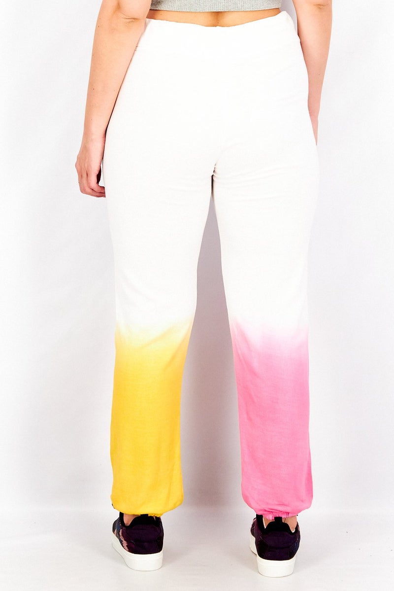 Sundry Women Regular Fit Tie Dye Drawstring Sweatpants, White - Image 4