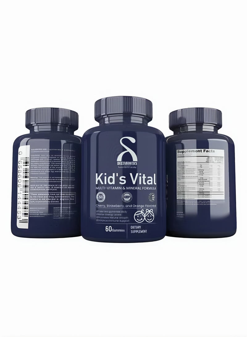 Deltabiotics Kids Vital - Multivitamin & Mineral Formula Gummy Candy 60 Gummies  - Image 2