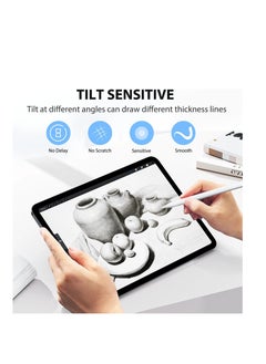 Generic Stylus Pen for iPad 2018-2024 Magnetic Fast Charging 2x with Tilt Sensitivity and Palm Rejection Compatible Air 5th 3rd Gen Pro 11/12.9 Mini 5/6 10-6 Classic White  - Image 4