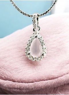 zilara Pear Halo Collier Chain Necklace  - Image 2