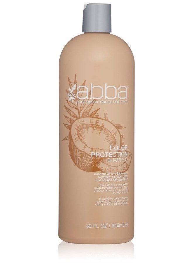 ABBA Color Protection Shampoo, Coconut Oil & Sage, 32 Fl Oz  - Image 1