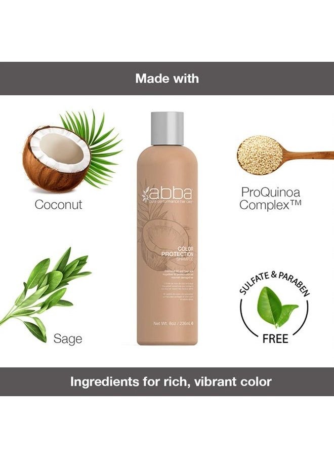 ABBA Color Protection Shampoo, Coconut Oil & Sage, 32 Fl Oz  - Image 4