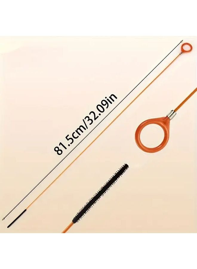 1pc Extra Long Stainless Steel Drain Snake Tool Flexible Nylon Coating Rust Resistant - Image 3