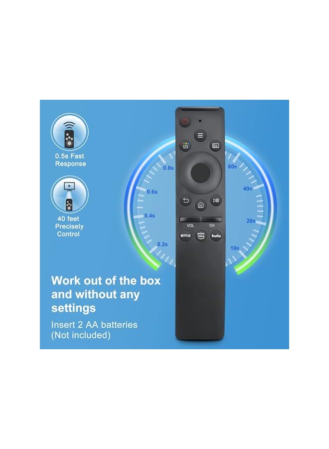 The Bros 2 Pack New Universal Remote Control for All Samsung TVs,Compatible with Samsung Frame Crystal UHD Neo QLED OLED 4K 8K Smart TVs with Netflix, Prime hulu Buttons Video (Black) - Image 3