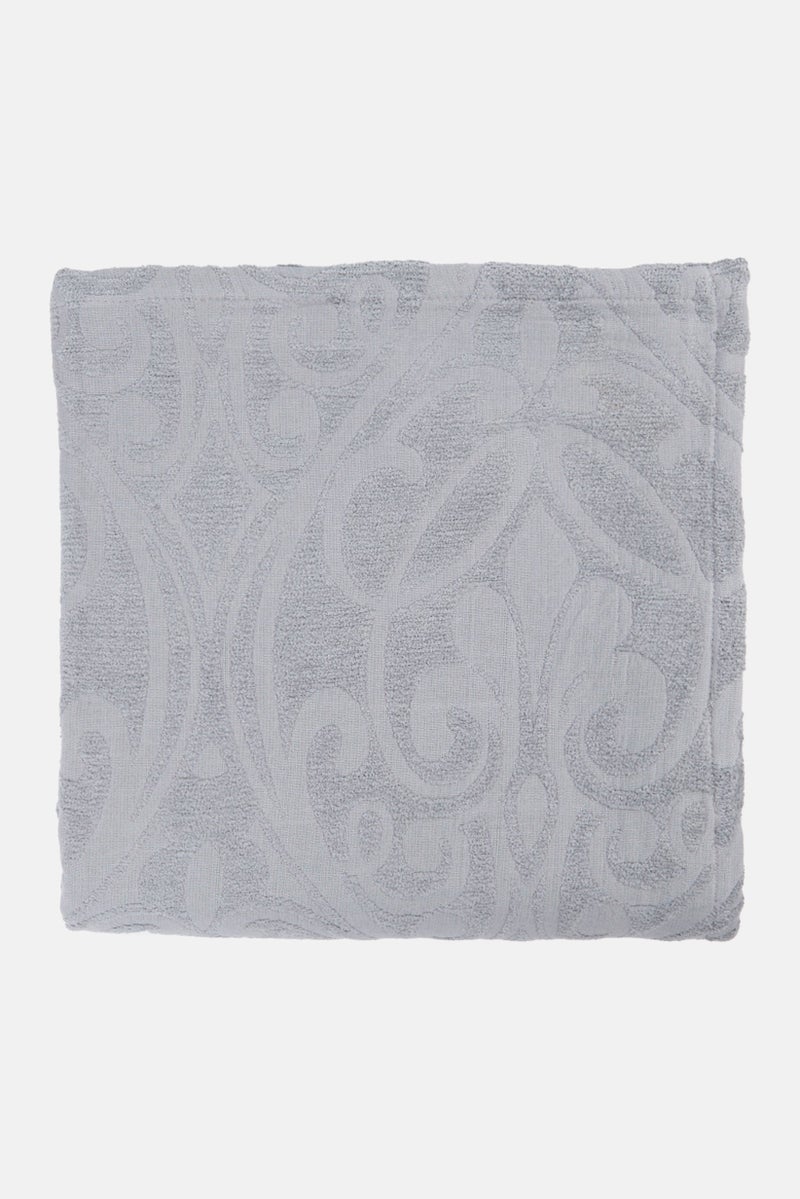 Tahari Home Jacquard Chenille Textured Throw, Grey - Image 1