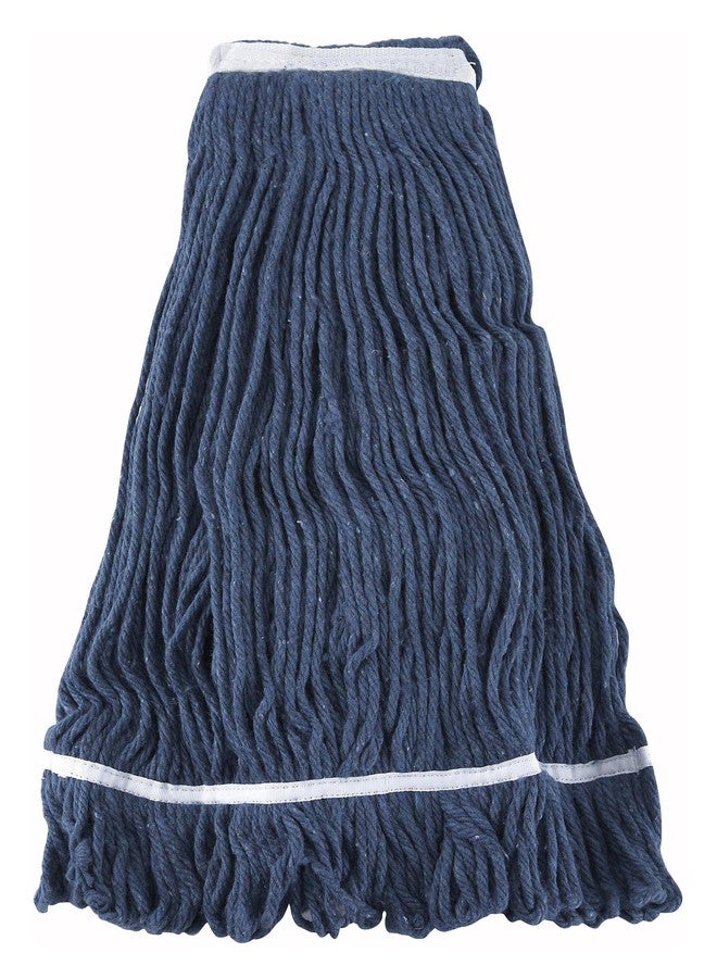 Winco Yarn Mop Head, 32-Ounce, 4 Ply Loop End, Blue - Image 1