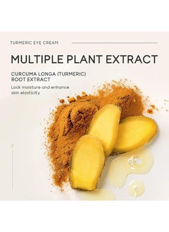 QUIYUM Turmeric Under Eye Cream, For Dull Eye Skin, Fine Lines, Eye Bags, Dark Circles, Eye Firming, Even Skin Tone, Hydrating, Moisturizes, Smooths Fine Lines Under Eye Serum, Turmeric Booster Eye Treatment Eye Cream  - Image 5