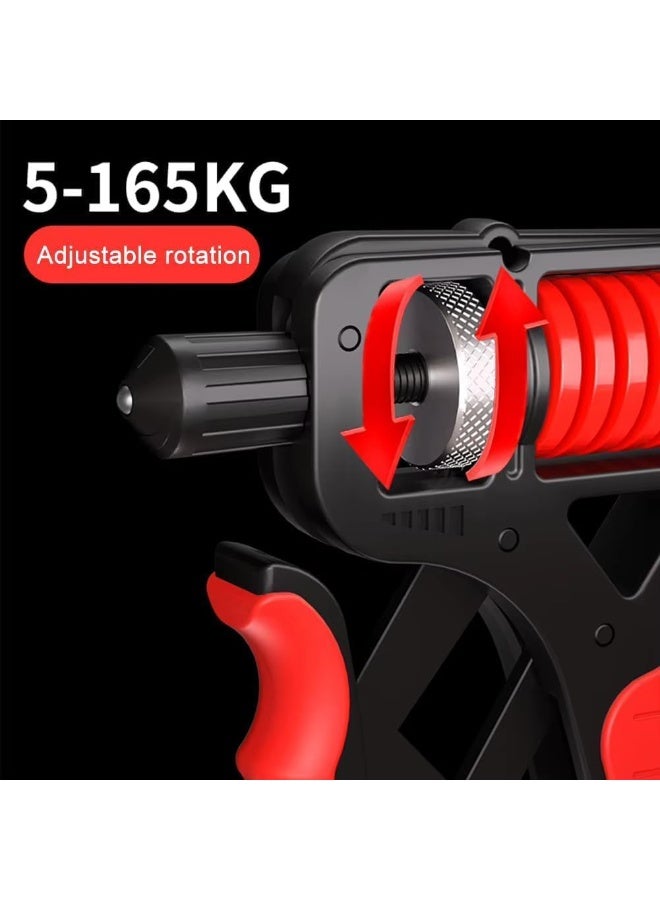 أداة تمارين لتقوية اليد من 5 إلى 165 كجم (مقوي قبضة اليد بريميوم قابل للتعديل لتدريب الساعد) مقوي المعصم والساعد - Image 2