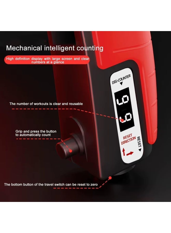 أداة تمارين لتقوية اليد من 5 إلى 165 كجم (مقوي قبضة اليد بريميوم قابل للتعديل لتدريب الساعد) مقوي المعصم والساعد - Image 3