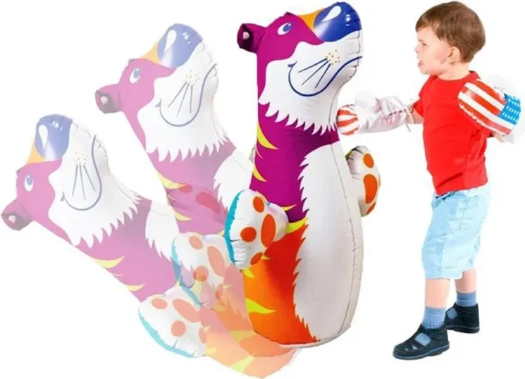 INTEX Inflatable Boxing Game - Punch Bop Game - Hacıyatmaz Game - Inflatable Sea Toy - Boxing Game 94X61 Cm.