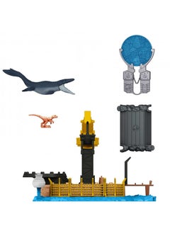 Jurassic World Dominion Minis Mosasaurus Mayhem Playset with 2 Mini Dinosaur Figures, Launchers and Break Apart Feature, Toy Gift Set and Collectible - pzsku/Z4BDF9A8C16B50D0FAF3AZ/45/_/1732281787/e7e11ae2-4764-4861-86f0-e07e254d6423