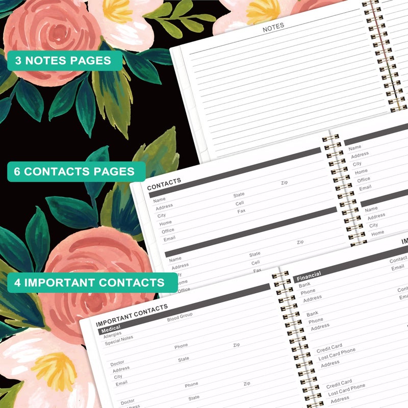 Feteulo 2026-2028 Monthly Planner/Calendar - 2 Year Planner 2026-2028, Jul 2026 - Jun 2028, Monthly Calendar 2026-2028 with Two-Side Pocket, 9'' x 11'', Tabs, Sturdy Binding - Image 5