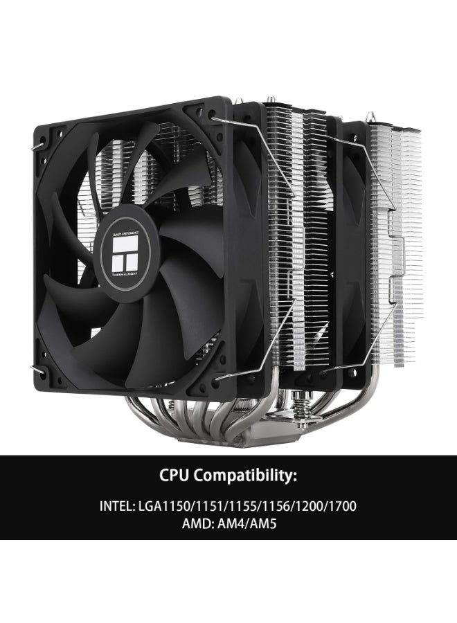 Thermalright Thermalright Peerless Assassin 120 SE CPU Air Cooler, 6 Heat Pipes Cpu cooler, Dual 120mm TL-C12C PWM Fan, Aluminium Heatsink Cover, AGHP Technology, for AMD AM4/AM5 Intel 115X/1200/1700/17XX, LGA1700 - Image 4