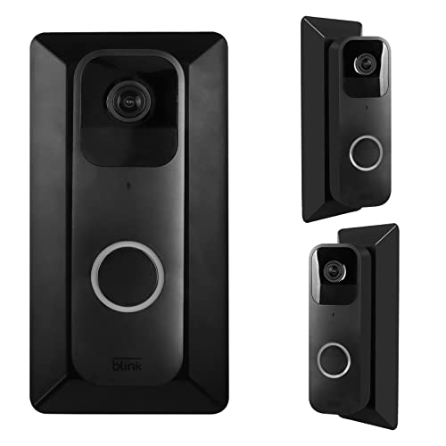 HOLACA Wall Plate with 35 Degree Left/Right Angled Wedge Mount for Blink Video Doorbell -[Hard ABS Material] (Black) - Image 1