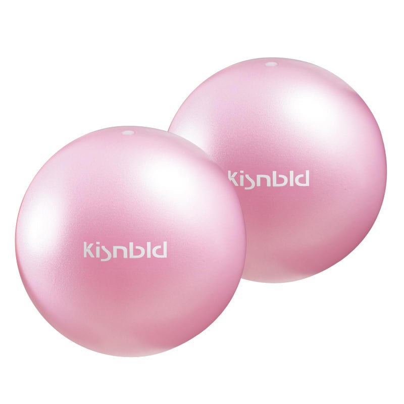 كرة تمرين صغيرة من kisnbld، كرة بيلاتيس صغيرة مقاس 9 بوصات مضادة للانفجار والانزلاق، كرة يوجا صغيرة لتحقيق الاستقرار واللياقة البدنية والعلاج الطبيعي وتمتد وتجريب القوة الأساسية في صالة الألعاب الرياضية المنزلية والمكتب - Image 1