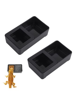 2PCS Reptile Food Dish, 4.1'' x 2.3'' Worm Water Dish Detachable Feeder Amphibian Feeding Bowl Double Reptile Food Bowl Pet Supplies for Lizards Bearder Dragon Frog Gecko Snake Turtle Hamster - pzsku/Z4BDFEA62D67ADCB804F1Z/45/_/1698664565/1842a77b-29fa-4e20-b405-5edd70f4a3e5