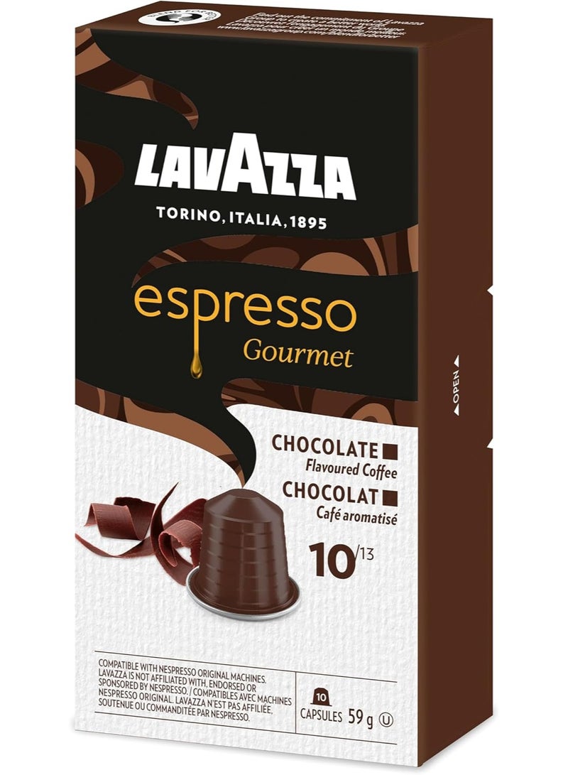 Lavazza NESPRESSO Espresso Gourmet Chocolate, 100% Arabica, Nespresso Original Compatible Aluminum capsules, Pack of 20 capsules - Image 3