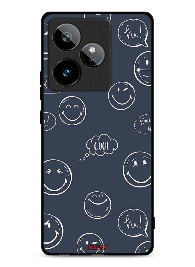 Tolwak Realme GT 7 5G Protective Case Cover Cool Faces Tags