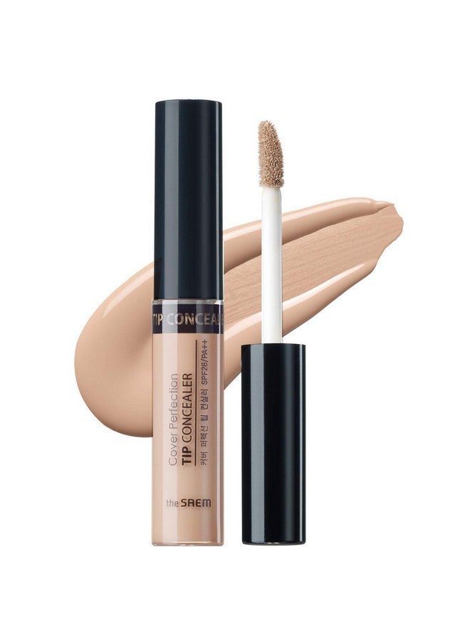 THESAEM The Saem Cover Perfection Tip Concealer Liquid Multi Use Concealer Full Coverage Makeup For Acne Dark Spots Dark Circles Hyperpigmentation And Blemishes 0.2 Fl.Oz. ( 2 Rich Beige) - Image 1