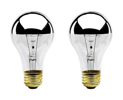 Bulbrite 60A19HM - 60W A19 Half Mirror (12/120) - Image 1