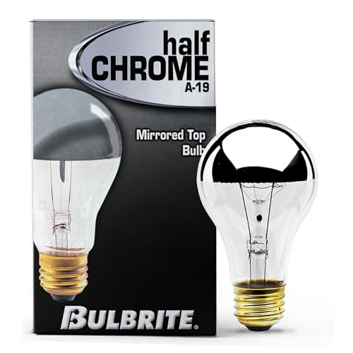 Bulbrite 60A19HM - 60W A19 Half Mirror (12/120) - Image 2
