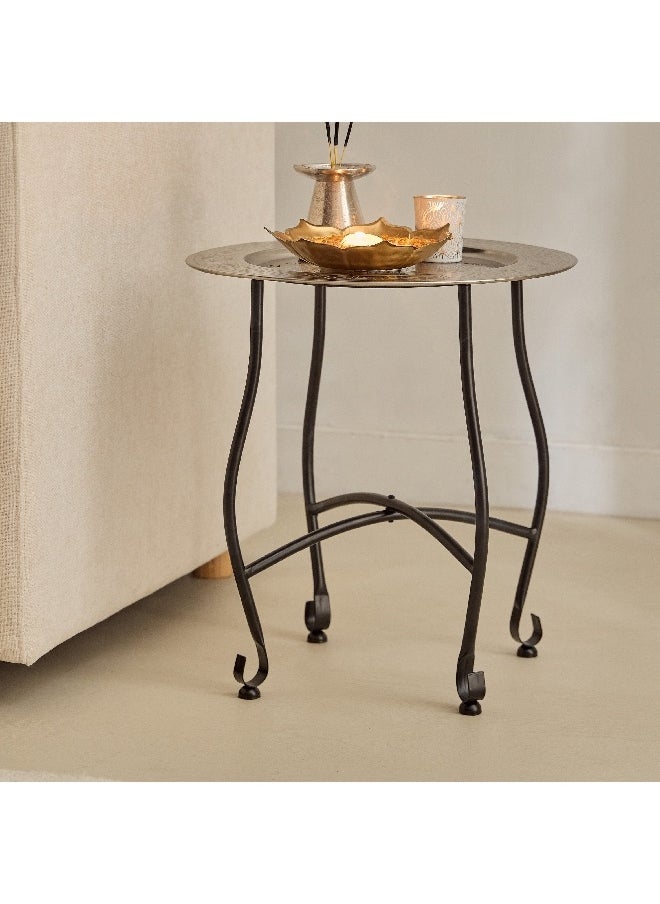 Home Box Pema Modern Etching Accent Table 40 x 40 x 50 cm  - Image 4