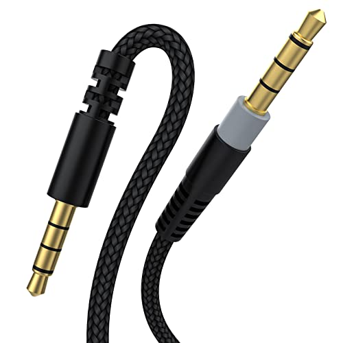 Saipomor Cloud Alpha Audio Cord 3.5mm AUX Cable Compatible with Kingston Hyperx Cloud Alpha & Kingston Hyperx Cloud Mix Gaming Headphones (5ft) - Image 1