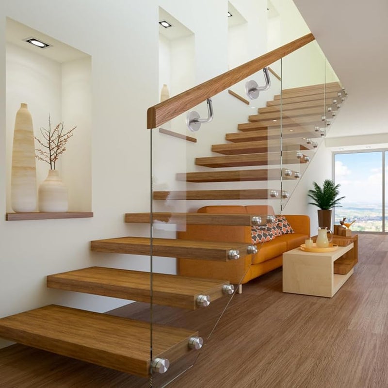 Stainless Steel Handrail Brackets 5 Pack Swivel Support For Deck Rails And Stairways - Image 4